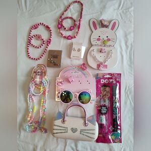 Cute Pink and White Kids Jewelry Accessory Set